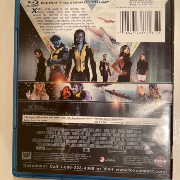 X-Men First Class Blu-Ray - Picture 2 of 4